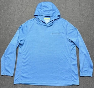 Vineyard Vines Hoodie Mens XL Blue Stripe Performance Pullover Hooded Shirt - Picture 1 of 9