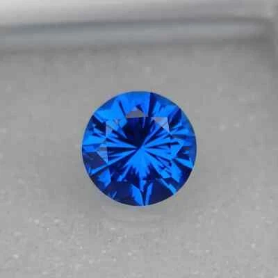 Precision Cut - 3.15 ct Blue Spinel, 9 MM Deep Blue Spinel, Custom Cut Spinel - Image 1 of 3