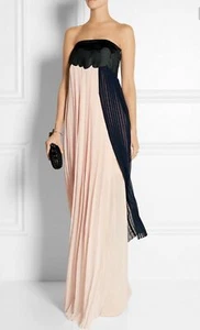 NEU ISSA Runway Femke nude/schwarz & marineblau mit Applikation Mieder Kleid (Größe 2) - $ 2095 - Bild 1 von 11