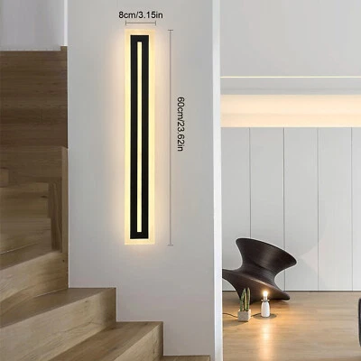 LED Wall Light Sconce Waterproof Outdoor Modern Lamp Exterior Lights Long Strip - Image 1 of 4