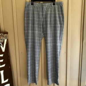 Pantalones de rendimiento Nike para hombre Golf Tour 36x32 grises a cuadros Dri-Fit frente plano - Imagen 1 de 7