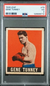 Leaf Boxing #73 1948 Gene Tunney PSA 3 en muy buena condición - Imagen 1 de 2