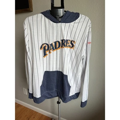 San Diego Padres MLB Cotopaxi Para hombres Prendedor Rayas Béisbol Sudadera con Capucha Pullover XL Foto 1 de 4
