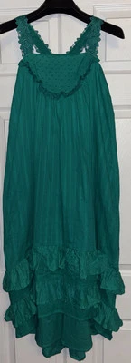 NWT Matilda Jane Girl’s 12 Dress Green Seriously Sweet Ruffle Tiered Lace  Maxi - Image 1 of 4