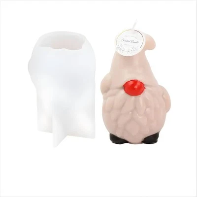 KOPPER-24 3D Silikonform Kerzenform Wichtel Silikon Kerzen Weihnachten Seifen Form Gießen