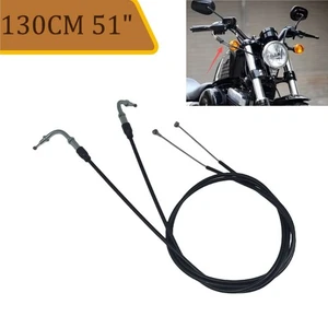 51'' Throttle Cable Line Wire 130cm For Harley Davidson Sportster XL1200 XL883 - Picture 1 of 12