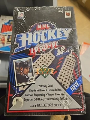 Caja de tarjetas coleccionables 1990-91 Upper Deck Hockey NHL - Sellada de fábrica Foto 1 de 2