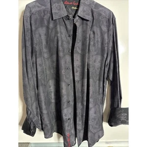 Robert Graham Rarissimo 53 di 188 Uomo 2XL (veste come L/XL) Nero Grigio Teschio - Foto 1 di 9