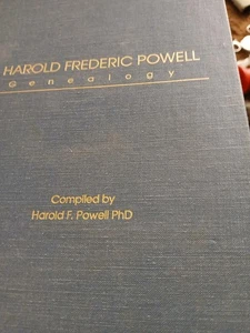 Harold Frederic Powell Genealogy Book Signed by Author - Picture 1 of 5