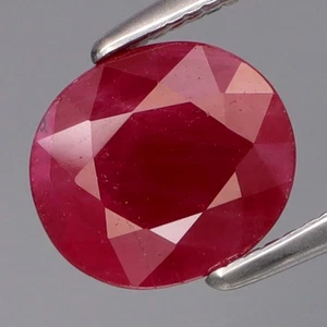2.10Ct.Museum Gem! Natural Top Red Normal Heated Ruby Loose Gemstone Myanmar - Picture 1 of 4