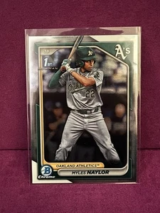 2024 Bowman - Chrome Prospects Myles Naylor #BCP-136 (RC) - Bild 1 von 2