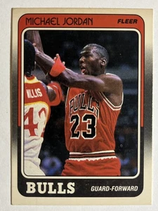 1988-89 Fleer - Michael Jordan #17 Chicago Bulls HOFZIEGE - Bild 1 von 2