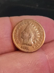 centesimo testa di indiano 1878 - Foto 1 di 4