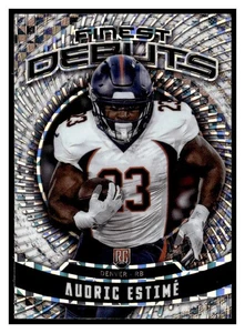 2024 Finest Debuts Checkerboard Refractors #D21 Audric Estime ROOKIE INSERT - Picture 1 of 2