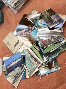 Vtg Lot Of 200+ Postcards Most Appear Not Written On Ships But Mostly Travel - Picture 1 of 5