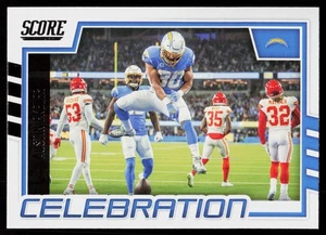 2022 Score Austin Ekeler #C-AE FOOTBALL Los Angeles Chargers Celebration - Picture 1 of 2