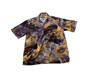 K.A.D. Clothing Shirt Mens XL Ninja Samurai Japanese Anime Button Up Y2K Vintage - Picture 1 of 13
