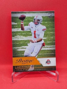 2021 Chronicles Draft Prestige "ORANGE" JUSTIN FIELDS Rookie RC CHICAGO BEARS - Picture 1 of 2