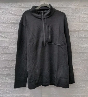 New Ibex Fw24 Men's Shak 1/4 Zip Black Size XXL - Image 1 of 4