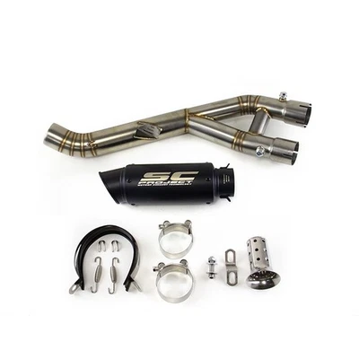 Silenciadores de sistema de escape tubo medio para Yamaha YZF-R1 R1M 2015-2024 para MT-10 15-21 Foto 1 de 4