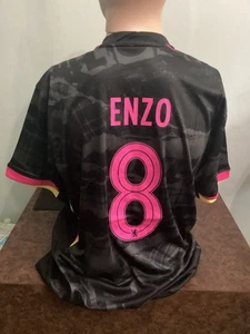 Enzo Fernandez Chelsea Black Soccer Jersey US Adult XL - Picture 1 of 6