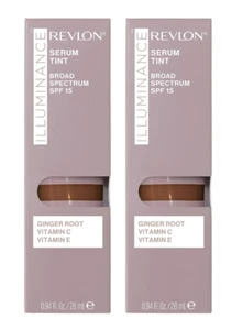 Revlon Illuminance Serum Tint Broad Spectrum SPF 15 601 Soft Nutmeg Lot2 Ex 8/25 - Picture 1 of 7