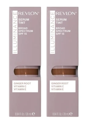Revlon Illuminance Serum Tint Broad Spectrum SPF 15 601 Soft Nutmeg Lot2 Ex 8/25 - Image 1 of 4