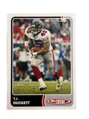 Excellent: Vintage 2003 topps Total T.J. Duckett Atlanta Falcons Trading Card - Image 1 of 2