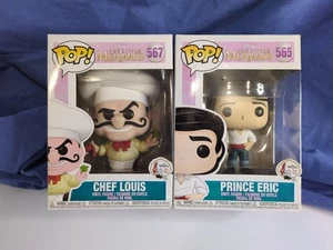 Funko Pop! Disney's The little Mermaid- Prince Eric #565 and Chef Louis #567 - Picture 1 of 3