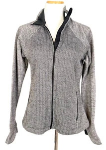 Columbia Womens Size M Advanced Evaporation Zip Up Track Jacket Black Athletic - Picture 1 of 12