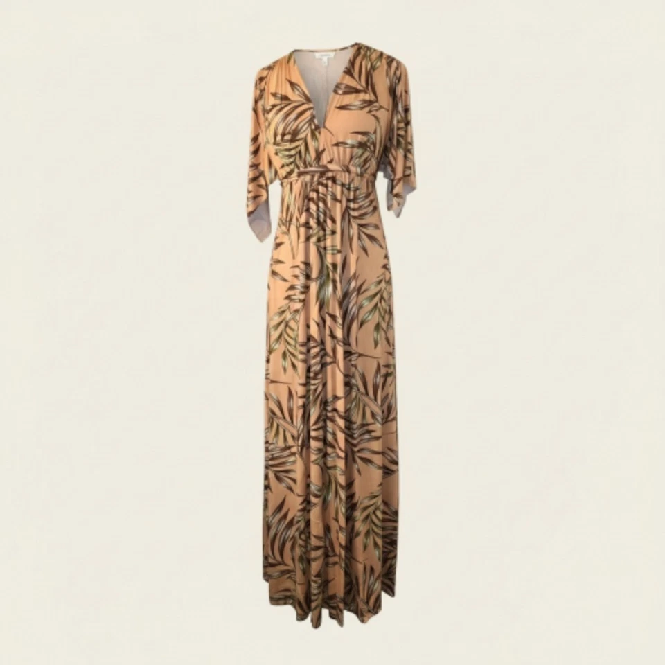 Maxi Vestido Rachel Pally Estampado Palma Caftán XS NUEVO CON ETIQUETAS Modal Maternity Resort Foto 1 de 4