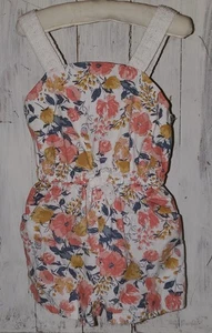 Pagliaccetto corto senza maniche Tommy Bahama bianco verde pesca floreale taglia 2T *S25 - Foto 1 di 5