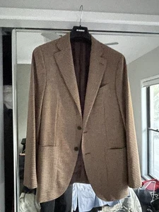 Caruso Tweed Blazer Sports Jacket 48 40R Handmade Italy - Picture 1 of 12