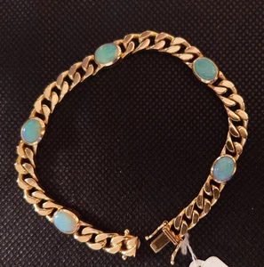 Opal Panzerarmband - 18 Karat Gold - Bild 1 von 3