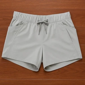 All in Motion Damen grau Sport Shorts Taschen Kordelzug Activewear L Large - Bild 1 von 8