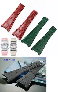 Genuine leather strap band bracelet (fits) Omega constellation Quadra 28mm - Picture 1 of 10