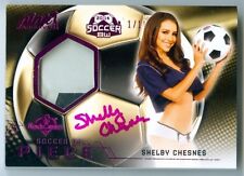 SHELBY CHESNES "SOCCER BALL AUTOGRAPH /1" BENCHWARMER PINK ARCHIVES 2015