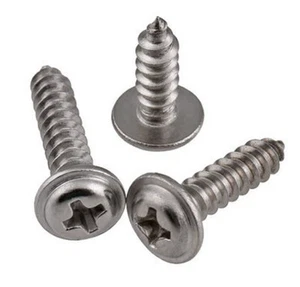 304 SS (50) M2 M2.3 M2.6 M3 M4 Phillips Pan Washer Head Self Taping Wood Screws - Picture 1 of 7