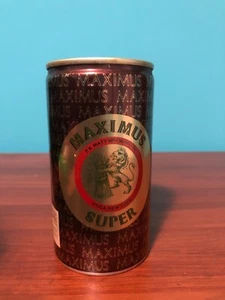 Old Vintage "MAXIMUS SUPER" ALUMINUM Empty Beer Can Utica,,NY, Co USA - Picture 1 of 5