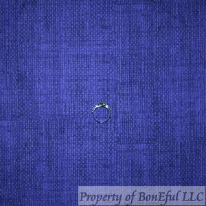 BonEful FABRIC FQ Cotton Quilt Purple Burlap Print Linen Look Blender Small RARE - Picture 1 of 13