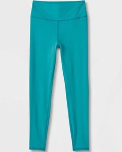 Girls' High-Rise Fashion Leggings All in Motion Turquoise Green XS L XL - Picture 1 of 3