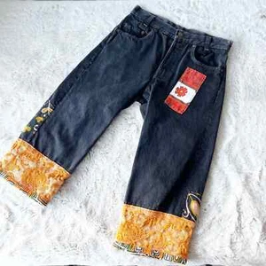 LEVI’S Vintage Kid’s Black Patchwork Jeans - Picture 1 of 10
