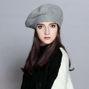 Fashion Classic Vintage French Style Soft Wool Blended Beret Warm Winter Hat