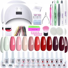 Elite99 Smalto Semipermanente per unghie Kit di Partenza in 10 coloris Gel...