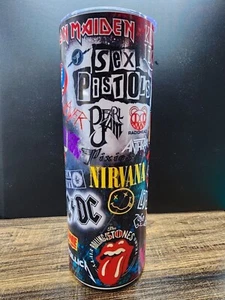20 Unzen Custom Edelstahl, Rockgruppen Musikgruppe Becher - Bild 1 von 3