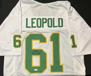 Bobby Leopold Notre Dame Irish 1977 National Champs Signed Auto Retro Jersey JSA - Picture 1 of 6