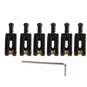 Guitar Roller Bridge Tremolo Saddles Surfing 6pcs Set Wrench for Fender Strat C - Picture 1 of 8
