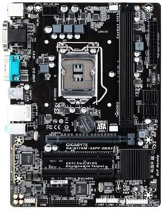 Gigabyte GA-H110M-S2PV DDR3 Rev.1.0 Mainboard Micro ATX Sockel 1151 #54686 - Bild 1 von 2