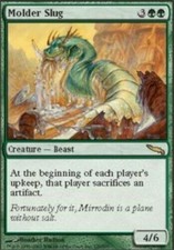 Molder Slug PL Mirrodin MTG Magic The Gathering Green English Card