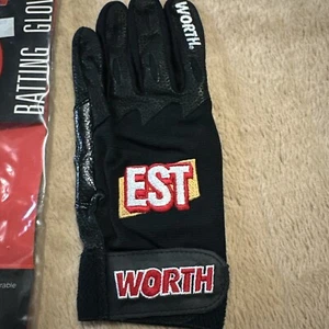 Worth EST Batting Glove XL Left Black New - Picture 1 of 5